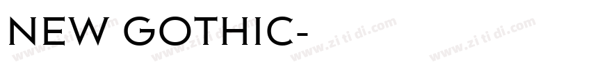 NEW GOTHIC字体转换 NEW GOTHIC字体转换